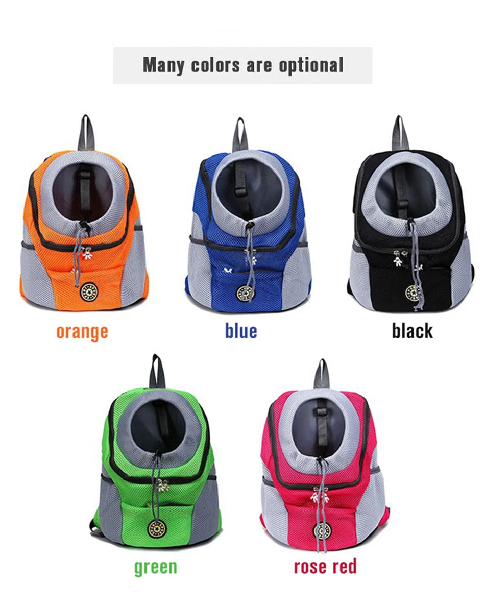 Pet Dog Carrier Bag Carrier For Dogs Backpack Out Double Shoulder Portable Travel Backpack Outdoor Pet Carrier Bag Travel Set