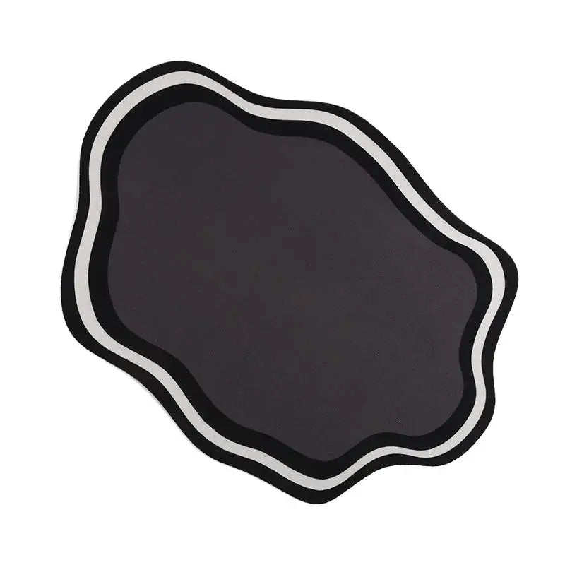 Absorbent Solid Colour Pet Mats Quick-dry Non-Slip Absorbent Wear-Resistant Leak-Proof Easy To Clean Dog Food Mats Cat Food Mats