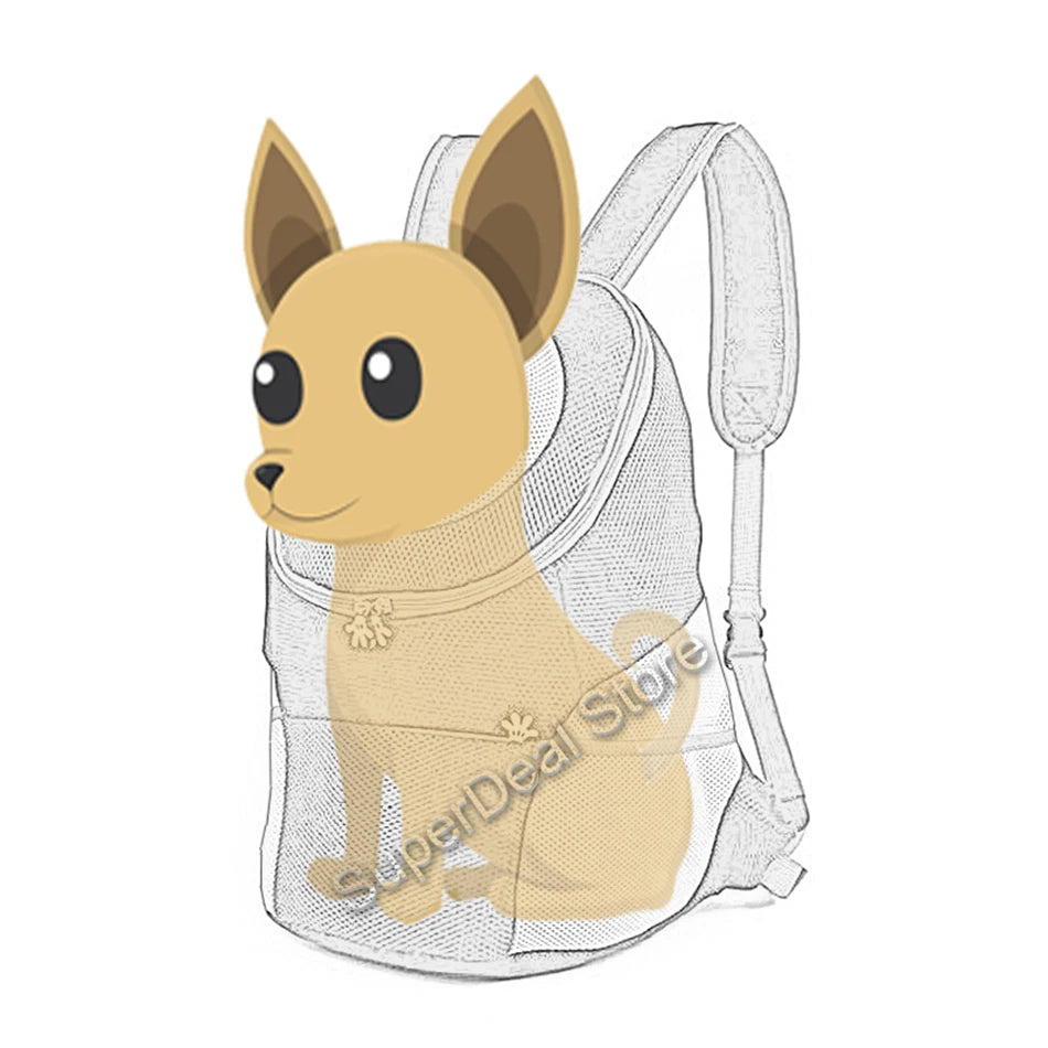 Pet Dog Carrier Bag Carrier For Dogs Backpack Out Double Shoulder Portable Travel Backpack Outdoor Pet Carrier Bag Travel Set