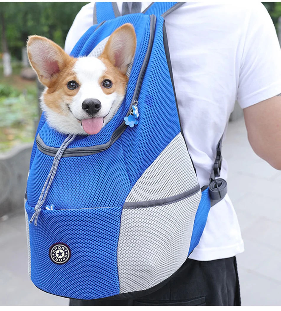 Pet Dog Carrier Bag Carrier For Dogs Backpack Out Double Shoulder Portable Travel Backpack Outdoor Pet Carrier Bag Travel Set