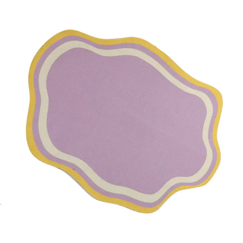 Absorbent Solid Colour Pet Mats Quick-dry Non-Slip Absorbent Wear-Resistant Leak-Proof Easy To Clean Dog Food Mats Cat Food Mats