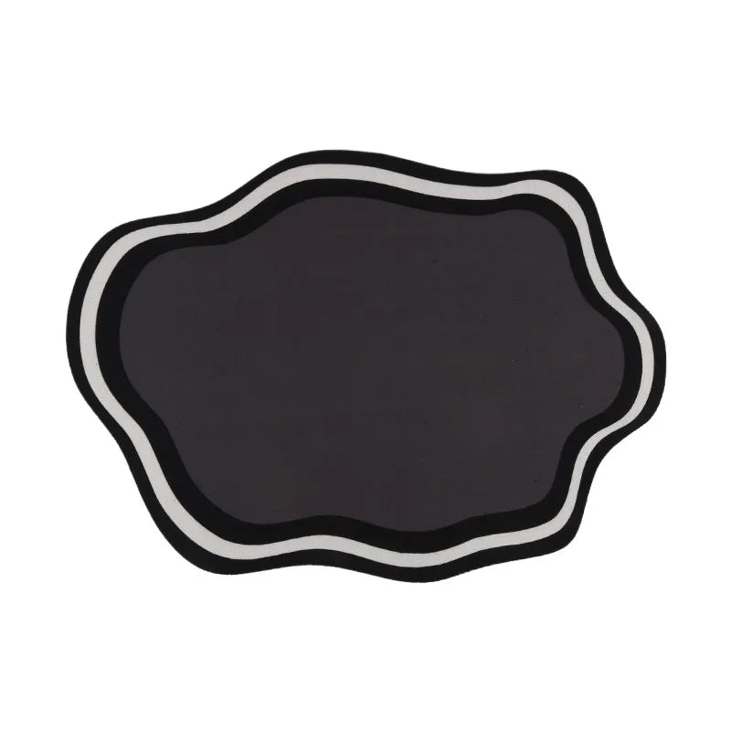 Absorbent Solid Colour Pet Mats Quick-dry Non-Slip Absorbent Wear-Resistant Leak-Proof Easy To Clean Dog Food Mats Cat Food Mats
