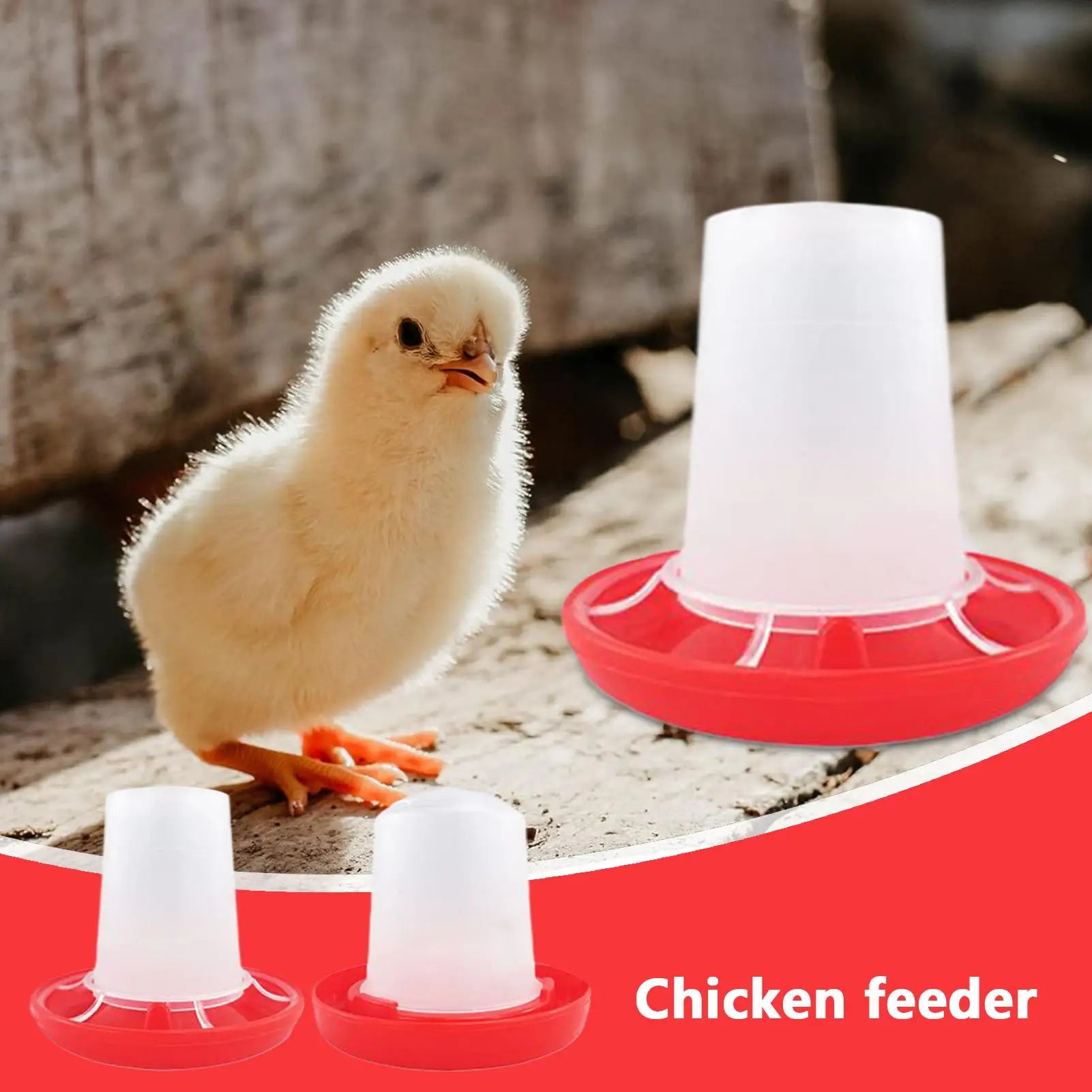 Chicken Feeder Automatic Chicken Feeders Poultry Feeding & Watering Supplies for Farm Pet Outdoor Baby Barn Family Livestock