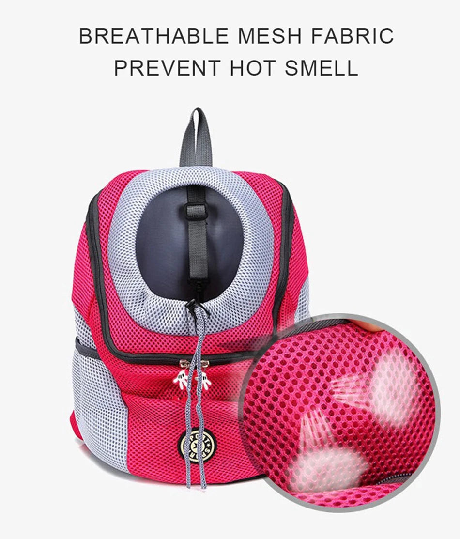 Pet Dog Carrier Bag Carrier For Dogs Backpack Out Double Shoulder Portable Travel Backpack Outdoor Pet Carrier Bag Travel Set