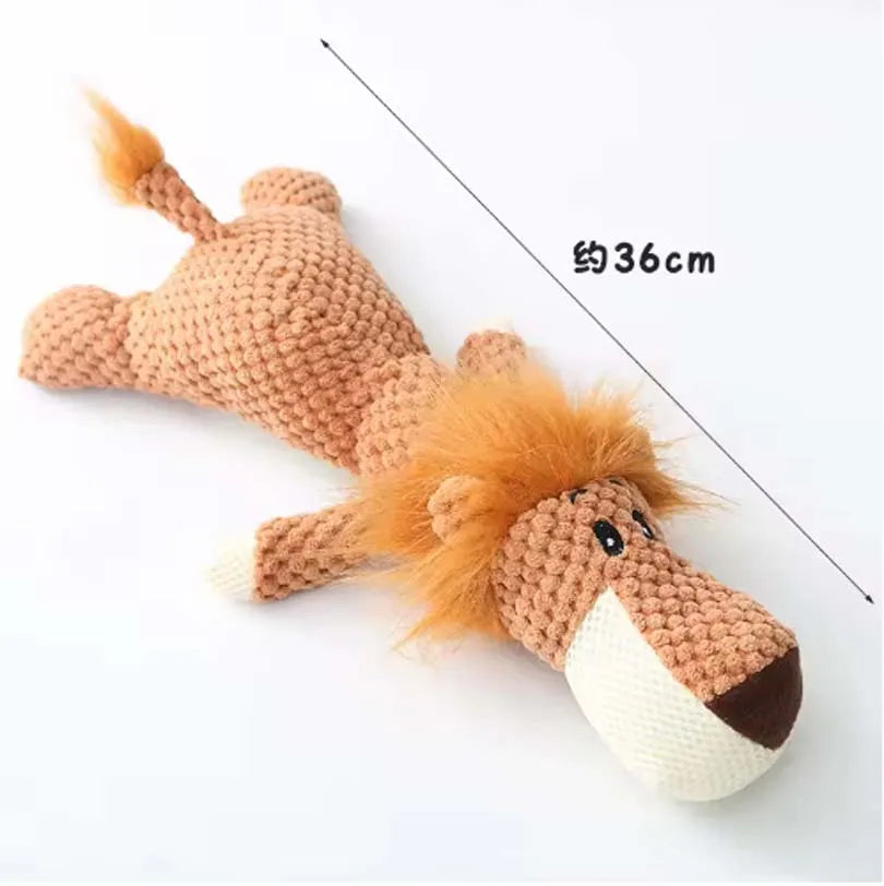 Pet Dog Toys for Large Dogs Cute Plush Squeak Fleece Durable Chewing Cute Soft Pet Molar Toys Dogs Accessories