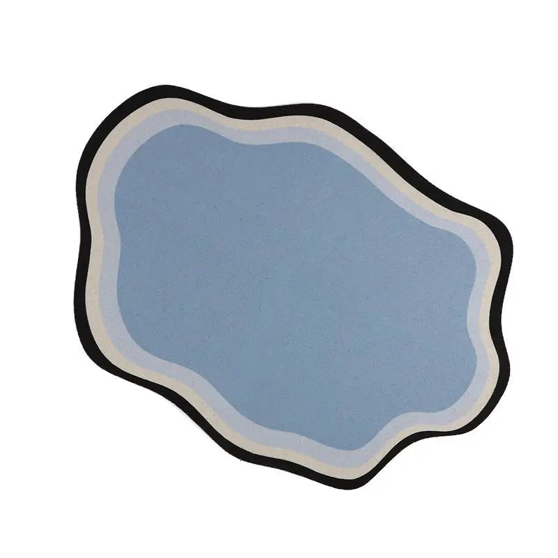 Absorbent Solid Colour Pet Mats Quick-dry Non-Slip Absorbent Wear-Resistant Leak-Proof Easy To Clean Dog Food Mats Cat Food Mats