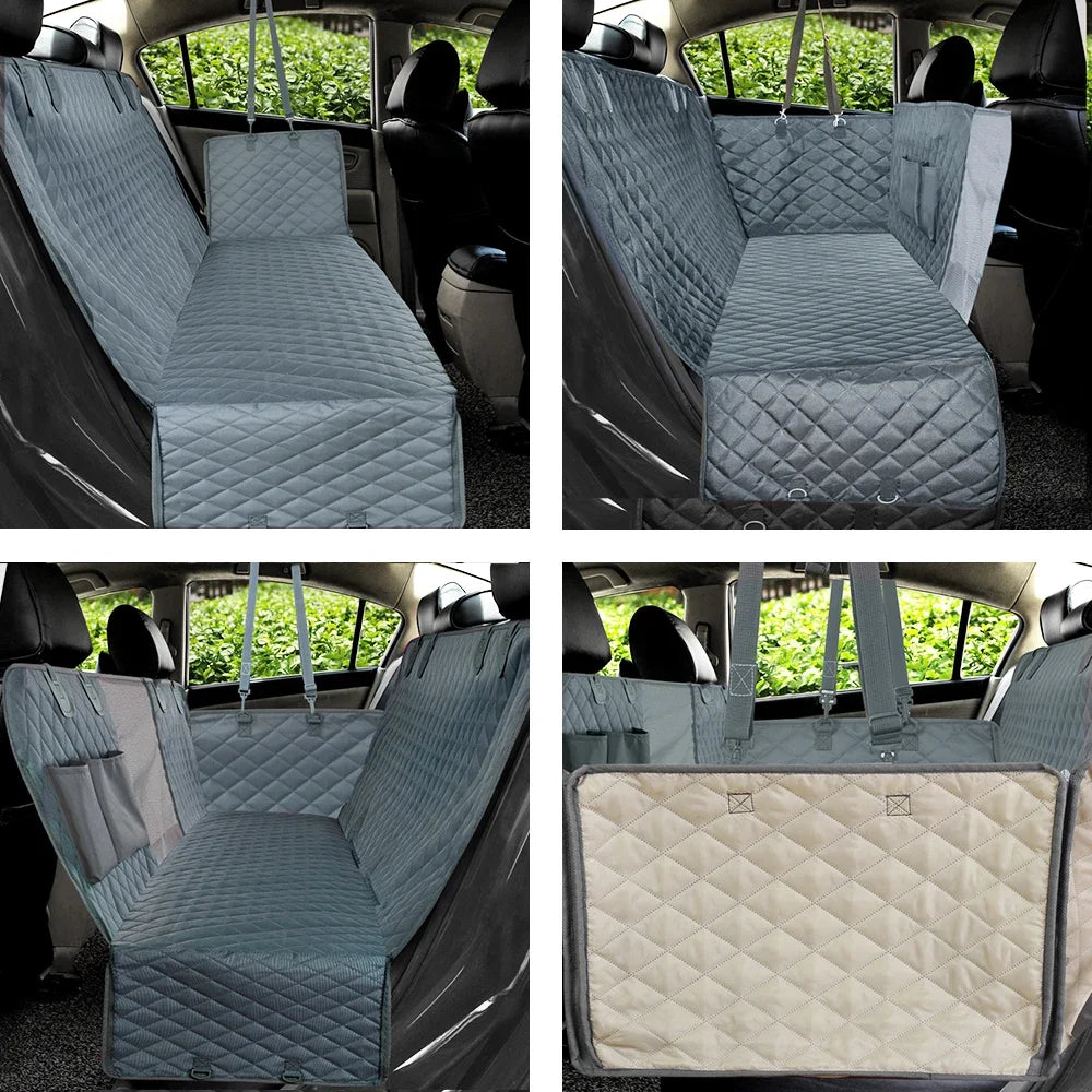 Car Pet Mats For Rear Seats Waterproof Anti-Slip Scratch-Resistant Dirt-Resistant Travel Car Mats Removable Washable Pet Product