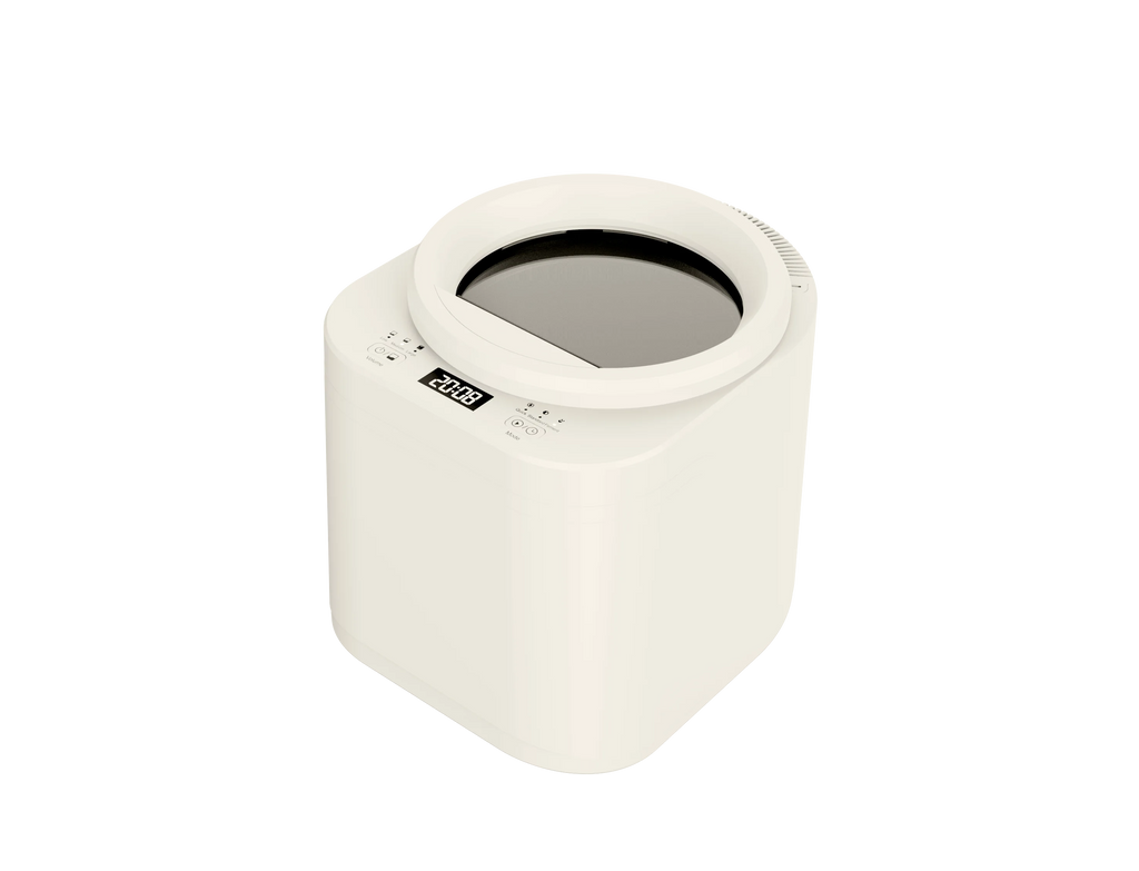 Pet Food Processor For Furry Friends-premium Bowls & Feeders White Silk Screen Smart Automatic Pet Feeder