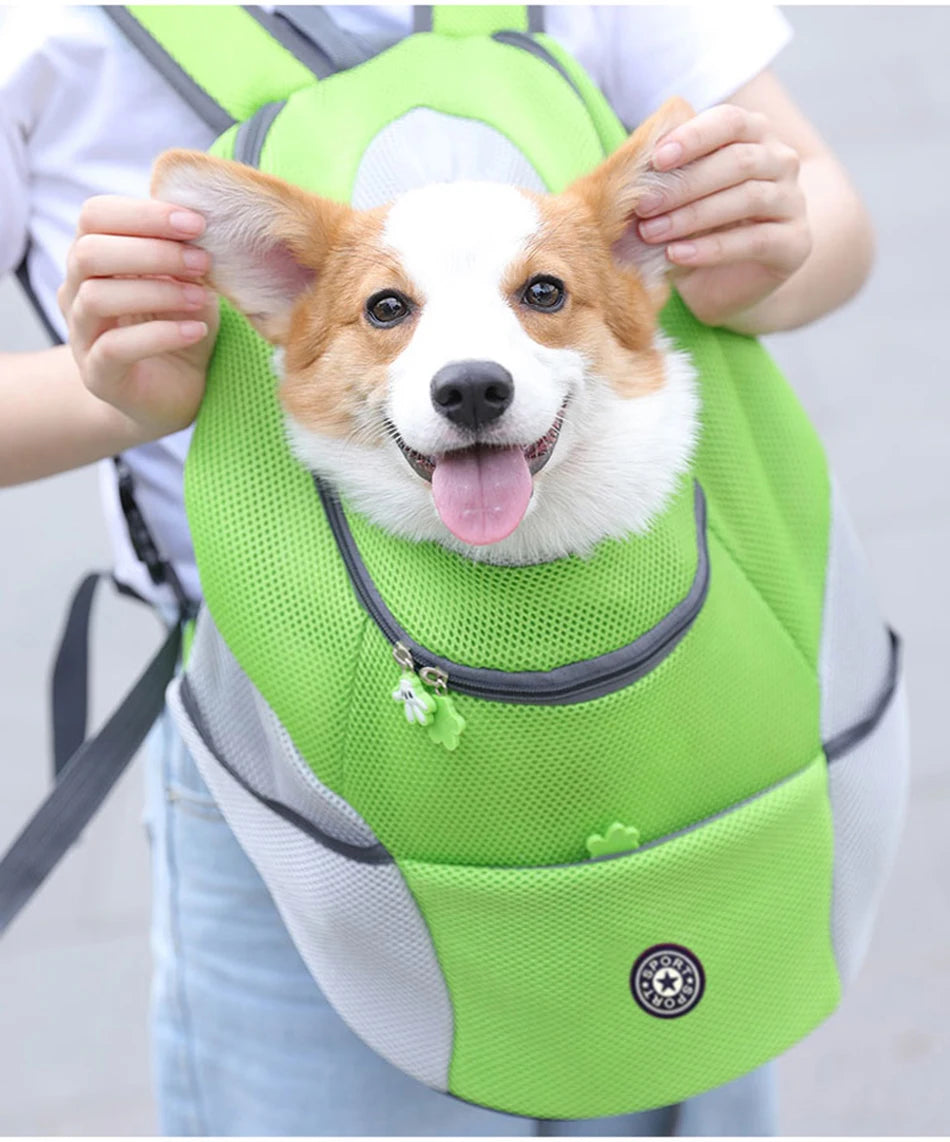Pet Dog Carrier Bag Carrier For Dogs Backpack Out Double Shoulder Portable Travel Backpack Outdoor Pet Carrier Bag Travel Set