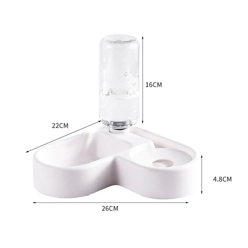 Automatic Double Dog and Cat Bowl-Pet Feeders and Food Bowl Set Suitable for Cats and Dogs Drinking Pet Bowl Moisture-proof New