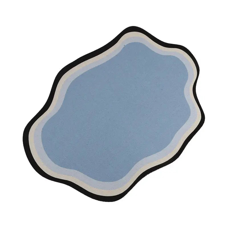 Absorbent Solid Colour Pet Mats Quick-dry Non-Slip Absorbent Wear-Resistant Leak-Proof Easy To Clean Dog Food Mats Cat Food Mats