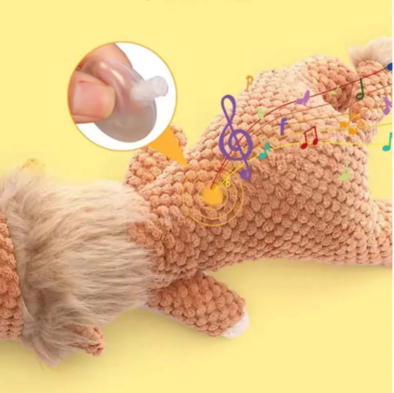 Pet Dog Toys for Large Dogs Cute Plush Squeak Fleece Durable Chewing Cute Soft Pet Molar Toys Dogs Accessories