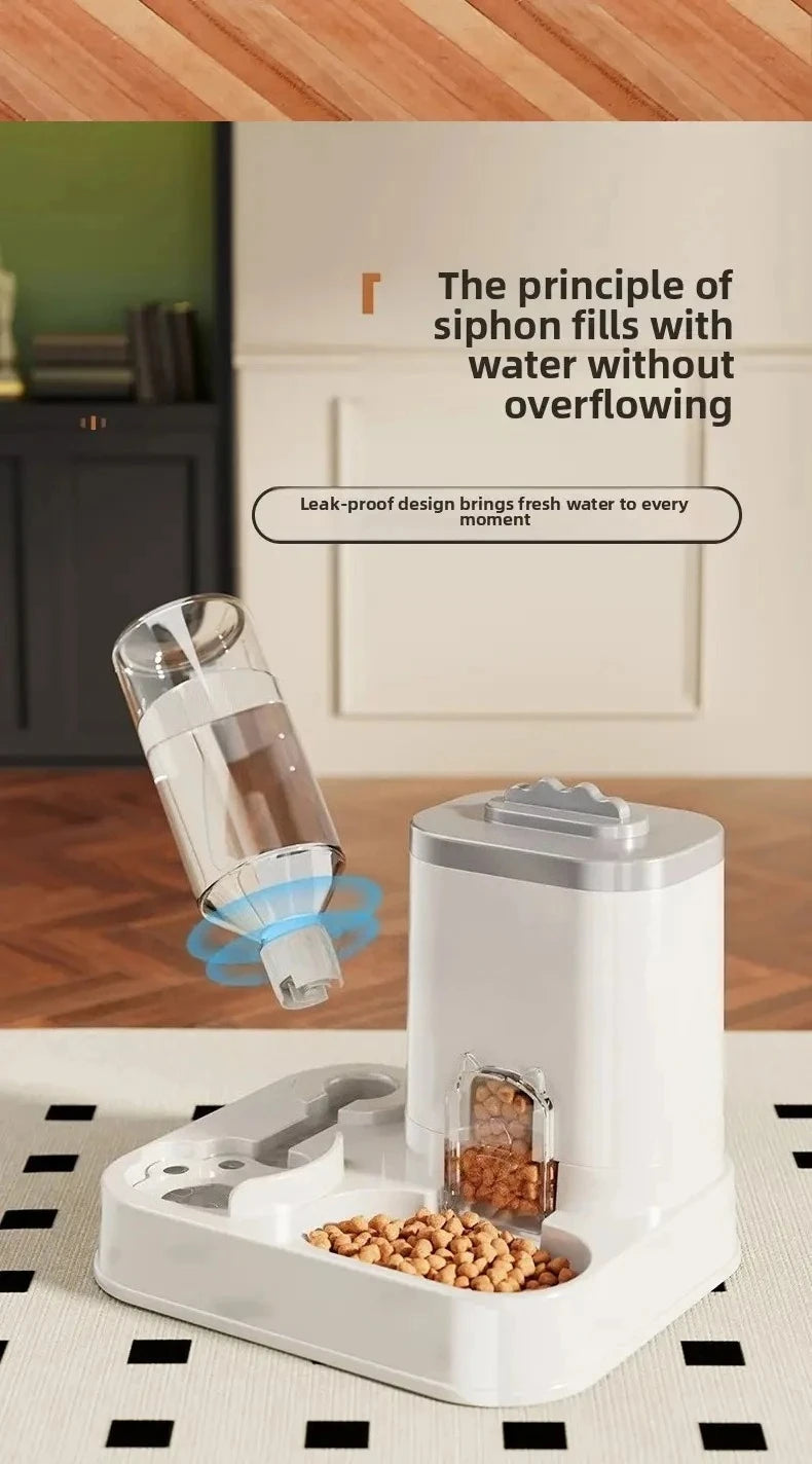 Large Capacity Pet Automatic Feeders and Water Dispensers, Suitable for Cats and Dogs