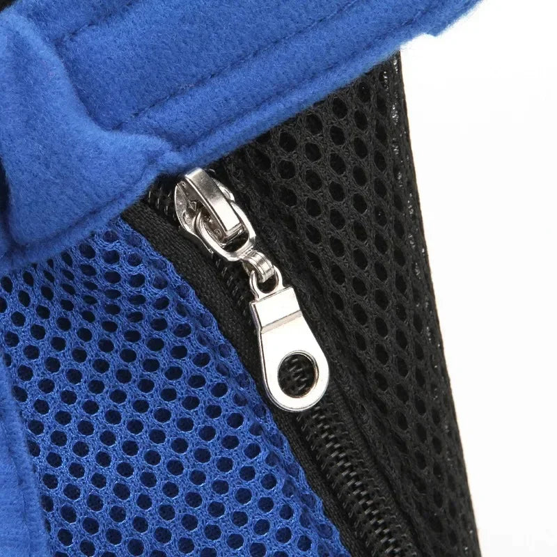 Pet Outdoor Backpack Dog carriers backpack on the chest Portable breathable folding backpack with mesh dog walking chest bag