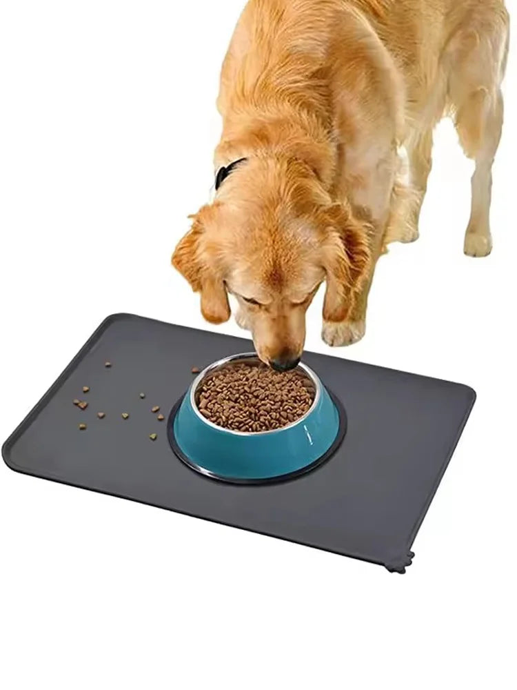 Silicone Pet Placemat Waterproof Non Slip Leak Proof Anti Spill Easy Clean Mat For Cat Dog Meal Mat Pet Supplies