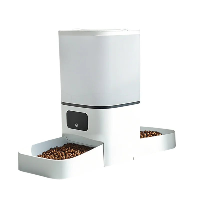 Automatic pet feeder 6L capacity smart timer Tuya control food dispenser with stainless steel bowl dog and cat feeding supplies
