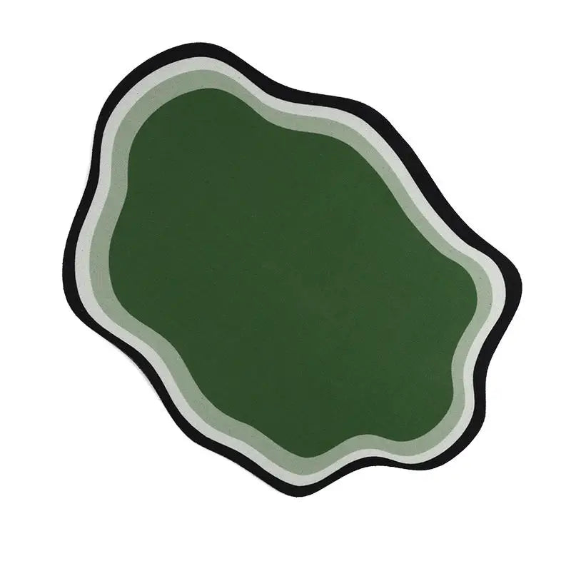 Absorbent Solid Colour Pet Mats Quick-dry Non-Slip Absorbent Wear-Resistant Leak-Proof Easy To Clean Dog Food Mats Cat Food Mats