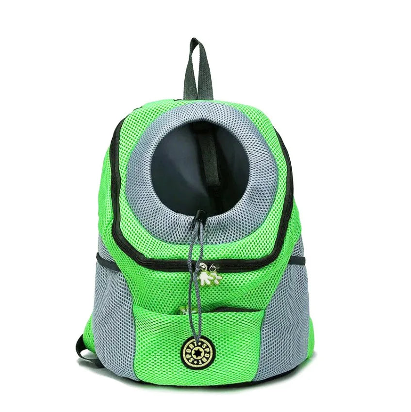 New Dog Pet Backpack Carrier Travel Bag Front Pack Breathable Adjustable with Safety Reflective Strips for Hiking Outdoor Cats