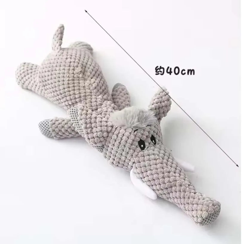 Pet Dog Toys for Large Dogs Cute Plush Squeak Fleece Durable Chewing Cute Soft Pet Molar Toys Dogs Accessories