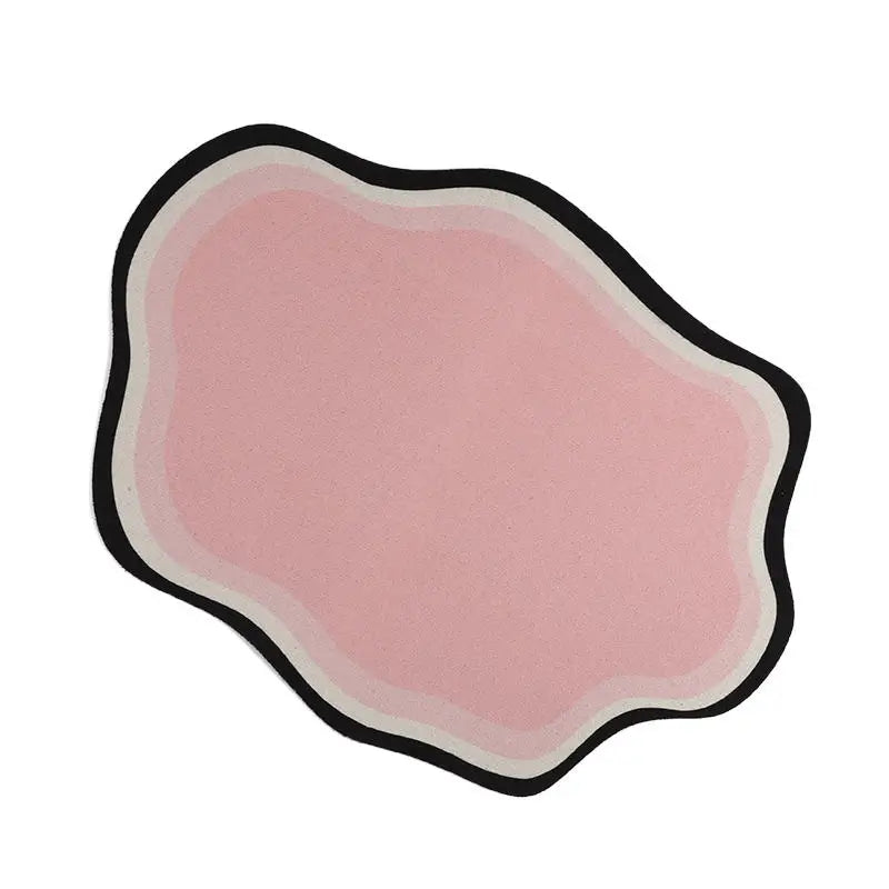 Absorbent Solid Colour Pet Mats Quick-dry Non-Slip Absorbent Wear-Resistant Leak-Proof Easy To Clean Dog Food Mats Cat Food Mats