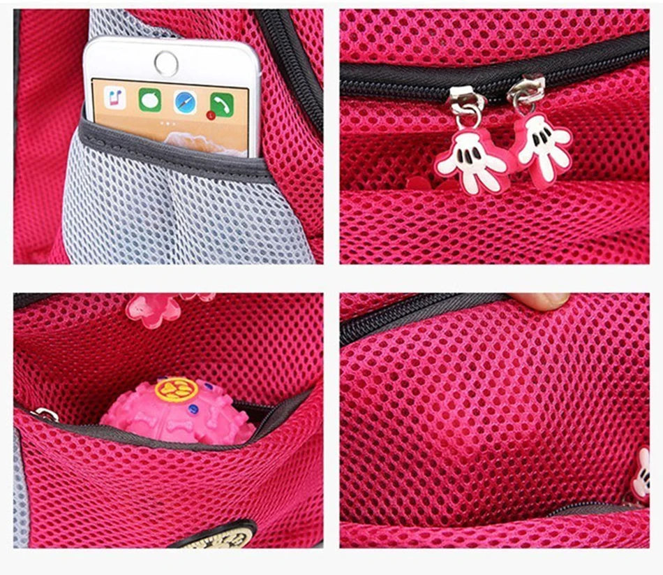 Pet Dog Carrier Bag Carrier For Dogs Backpack Out Double Shoulder Portable Travel Backpack Outdoor Pet Carrier Bag Travel Set