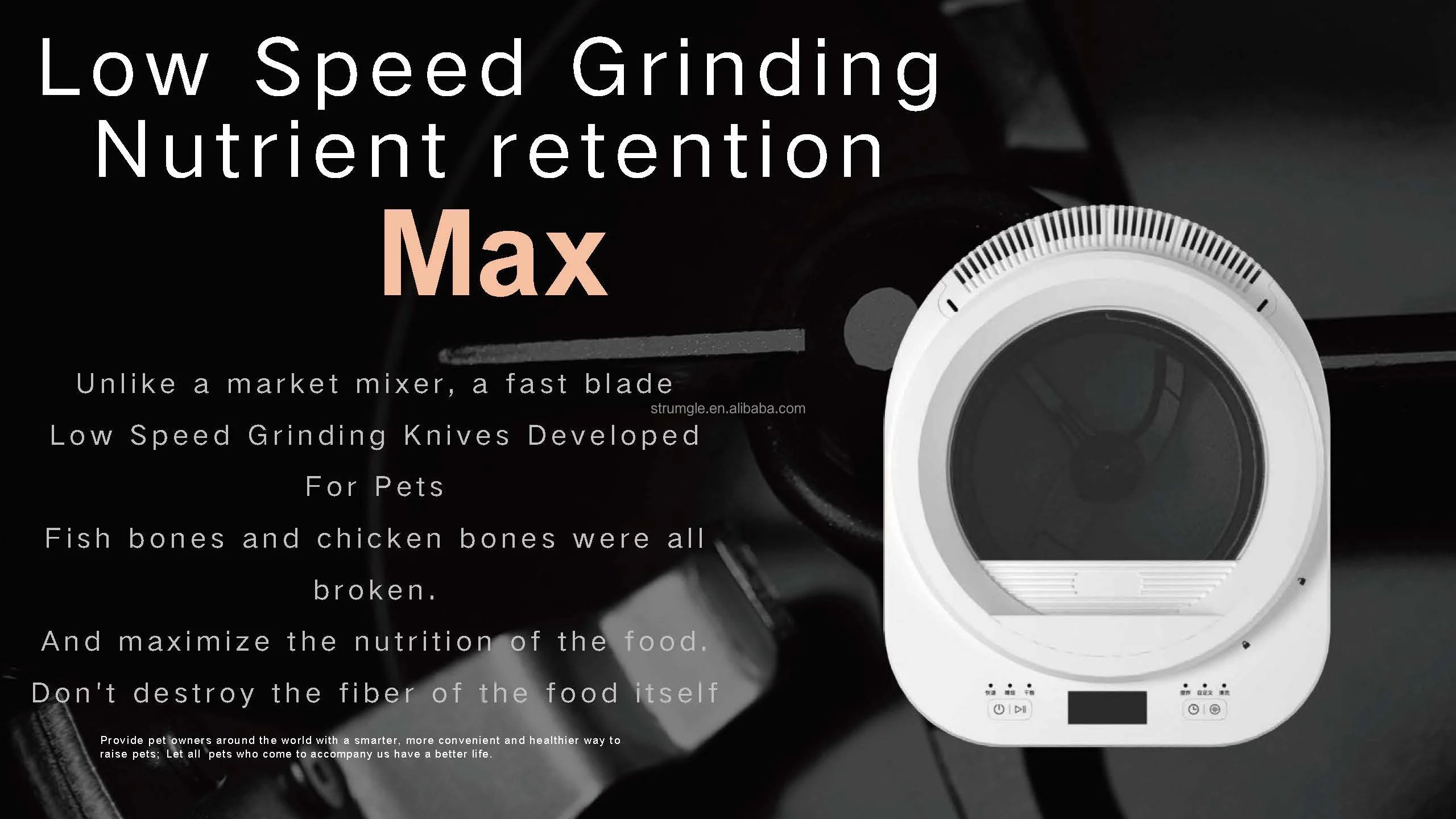 Pet Food Processor For Furry Friends-premium Bowls & Feeders White Silk Screen Smart Automatic Pet Feeder