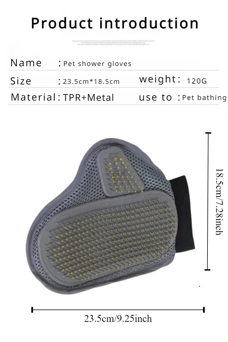 Pet Grooming Glove Hair Removal Gloves Cat Dog Fur Hair Deshedding Gentle Efficient Dog Combs Pet Bathing Massage Products