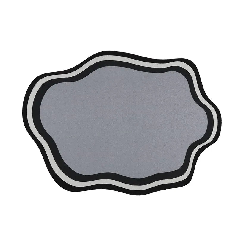 Absorbent Solid Colour Pet Mats Quick-dry Non-Slip Absorbent Wear-Resistant Leak-Proof Easy To Clean Dog Food Mats Cat Food Mats