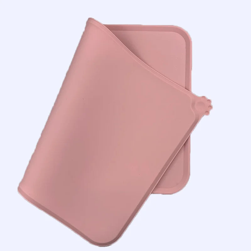 Silicone Pet Placemat Waterproof Non Slip Leak Proof Anti Spill Easy Clean Mat For Cat Dog Meal Mat Pet Supplies