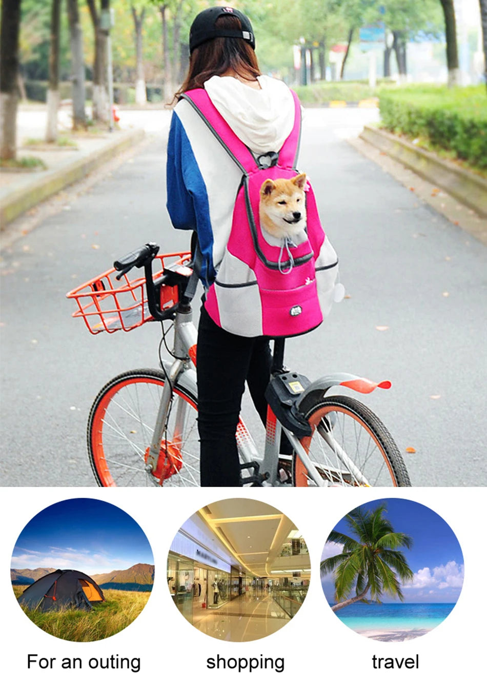 Pet Dog Carrier Bag Carrier For Dogs Backpack Out Double Shoulder Portable Travel Backpack Outdoor Pet Carrier Bag Travel Set