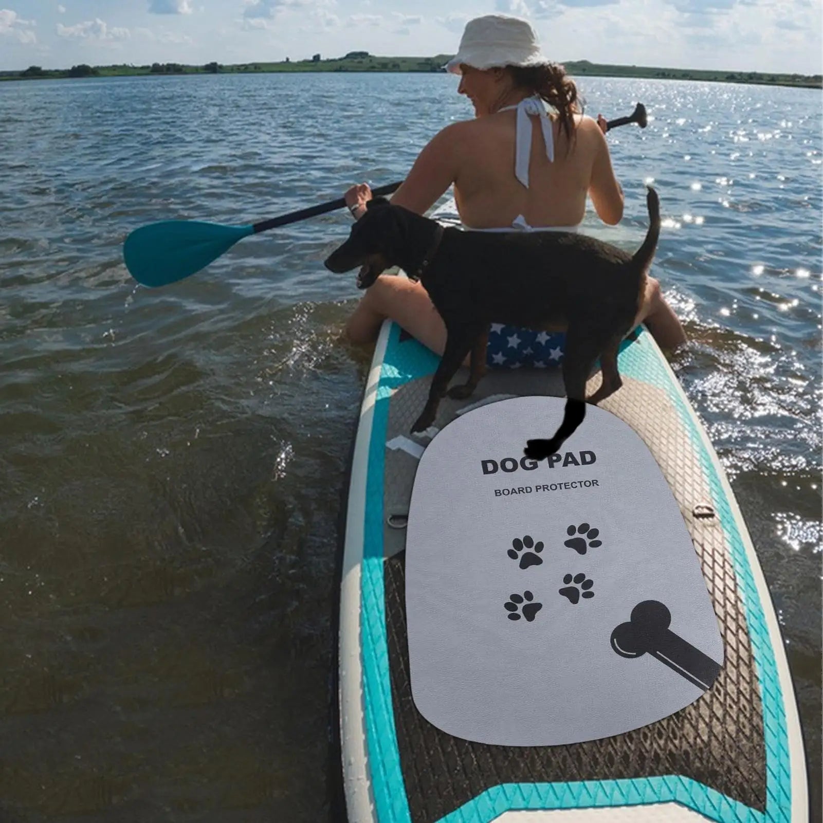 Anti Slip Dog Surfboard Mat Travel-friendly Non-slip Pet Paw Traction Pads For Paddle board Kayak Ground Mat Surfing Accessories