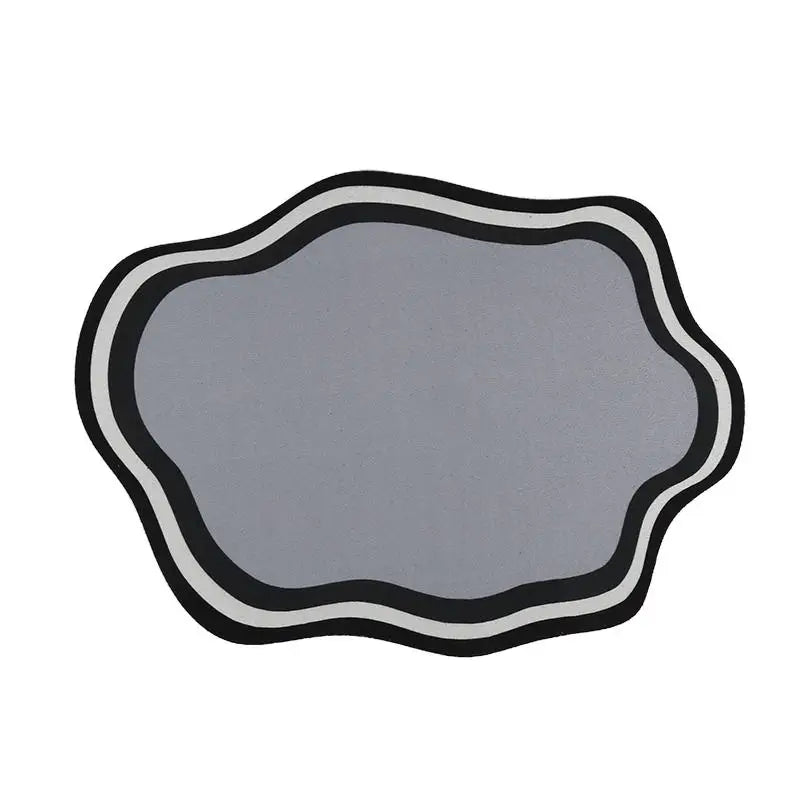 Absorbent Solid Colour Pet Mats Quick-dry Non-Slip Absorbent Wear-Resistant Leak-Proof Easy To Clean Dog Food Mats Cat Food Mats