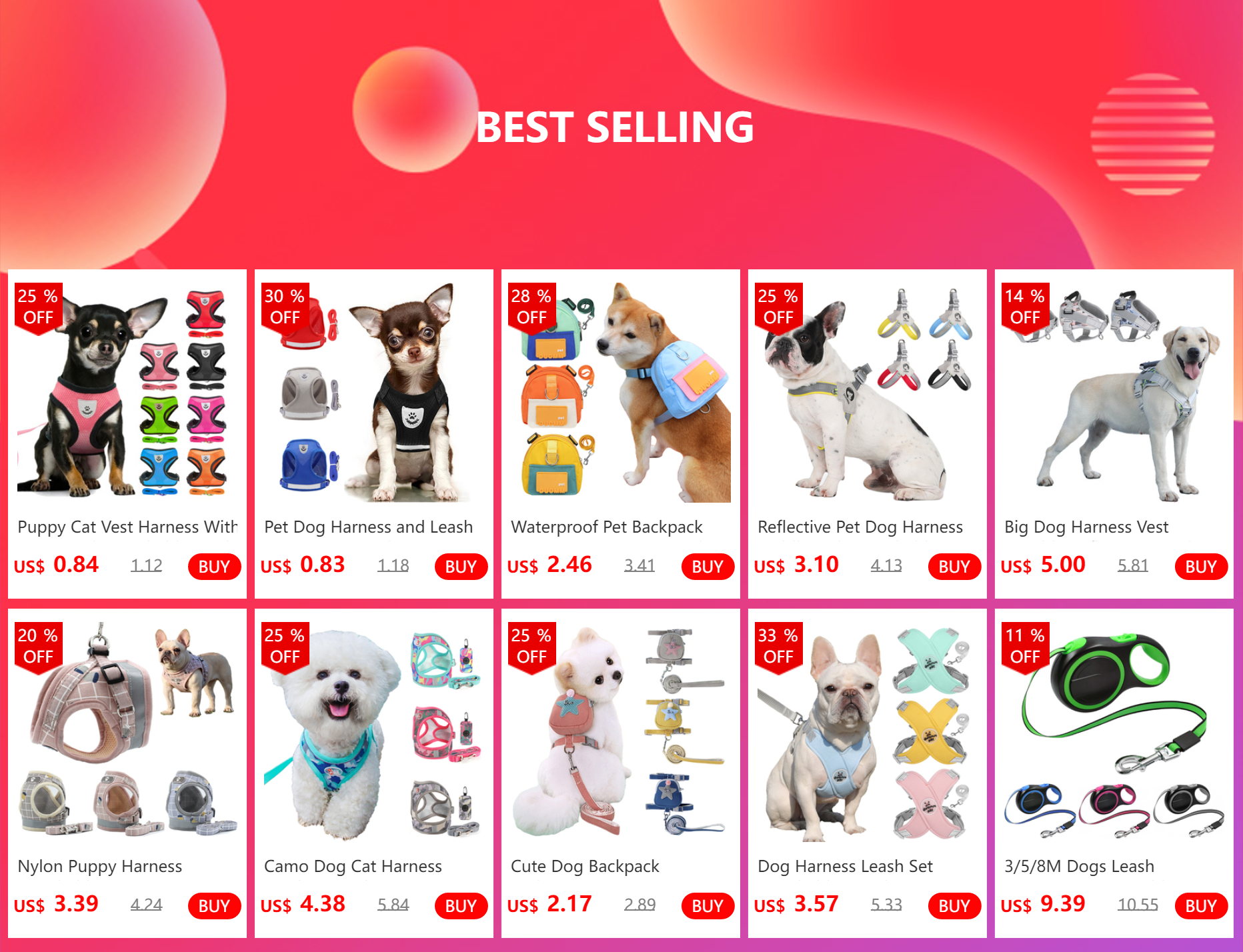 Waterproof Pet Backpack For Dogs Puppy Bag With Harness Collar Outdoor Travel Dog Snacks Backpack French Bulldog Dog Accessories