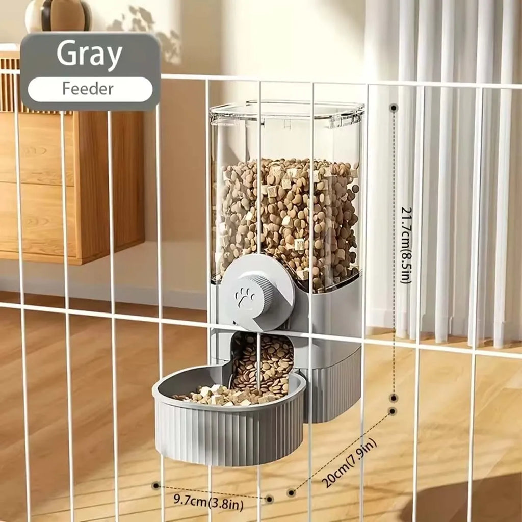 Hanging Automatic Pet Food Feeder/Water Dispenser Gravity Cat Auto Feeder Waterer Set Pet Feeding Product For Puppy Cats Rabbit