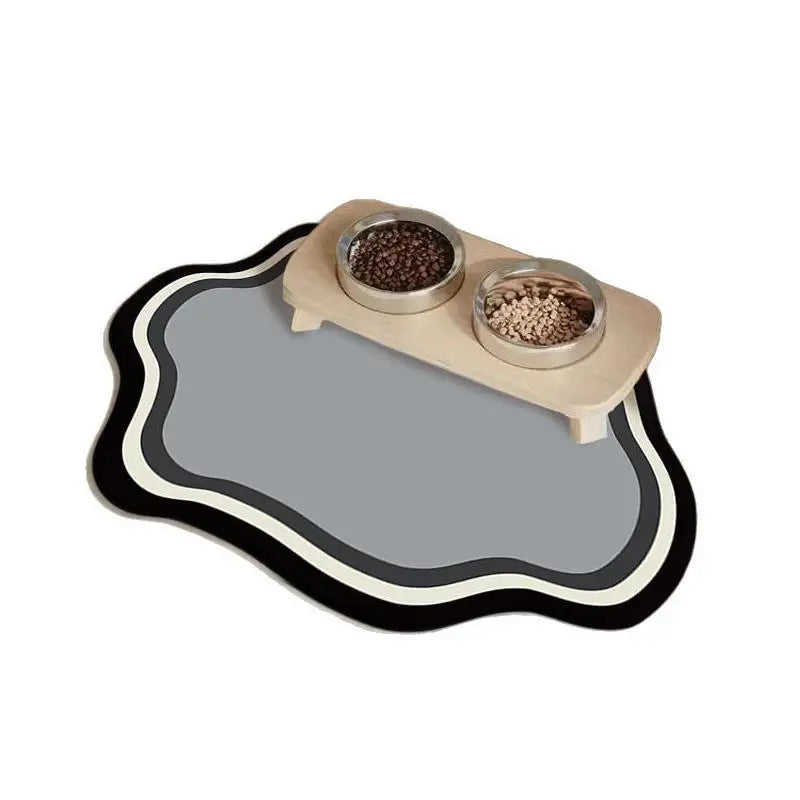 Absorbent Solid Colour Pet Mats Quick-dry Non-Slip Absorbent Wear-Resistant Leak-Proof Easy To Clean Dog Food Mats Cat Food Mats