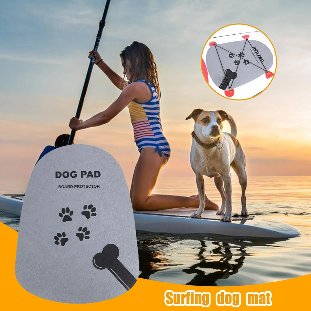 Anti Slip Dog Surfboard Mat Travel-friendly Non-slip Pet Paw Traction Pads For Paddle board Kayak Ground Mat Surfing Accessories